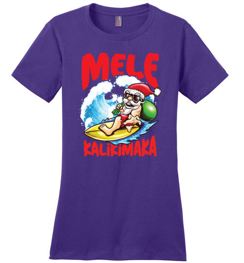 Hawaii Christmas Santa Canvas