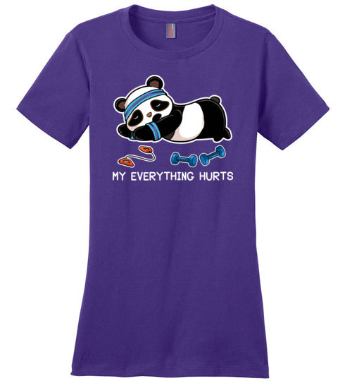 Panda My Everything Hurts Canvas