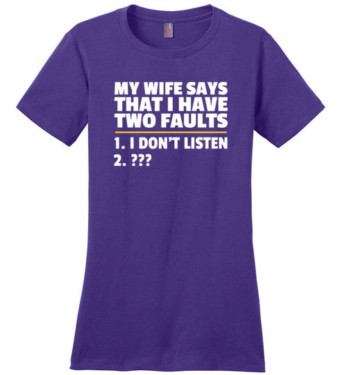 Wife Two Faults Listen Canvas