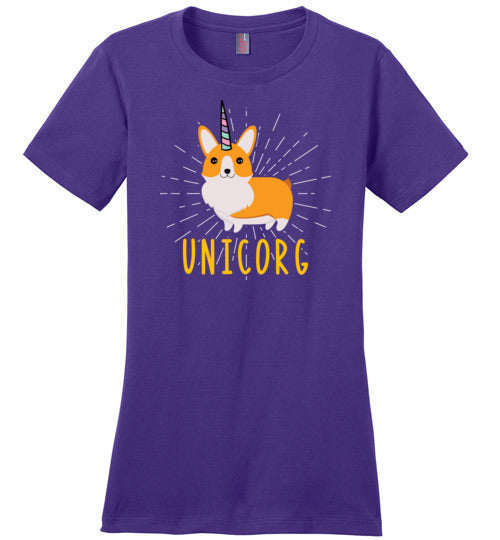 Unicorn Corgi Unicorg Canvas