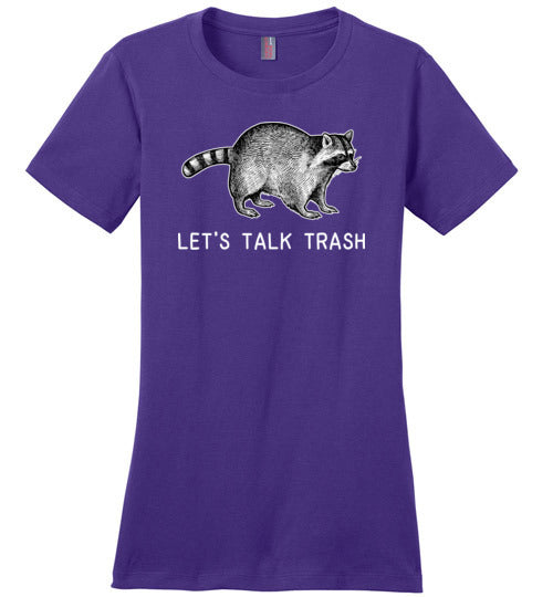 Raccoon Talk Trash Canvas