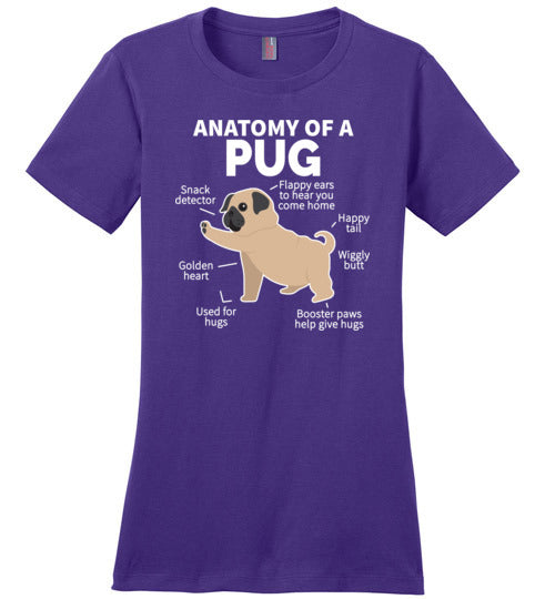 Pug Anatomy Canvas