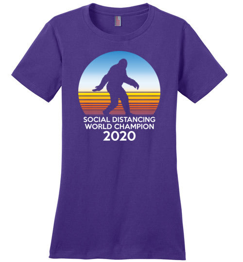 Bigfoot Social Distancing World Champion Canvas