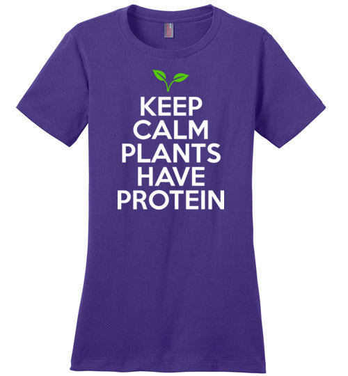 Keep Calm Plants Have Protein Canvas