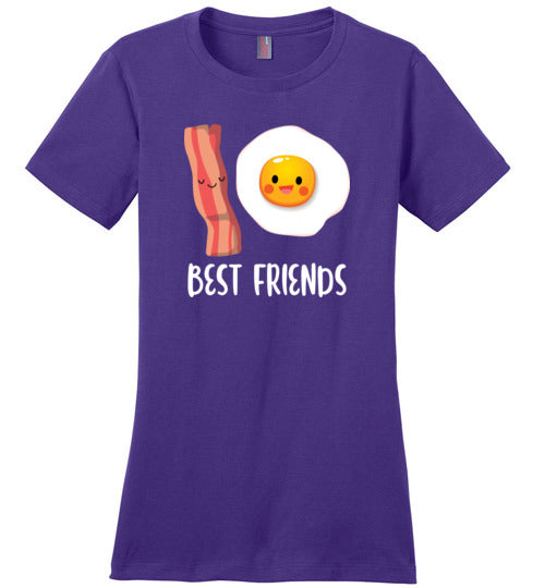Bacon And Eggs Best Friends Canvas