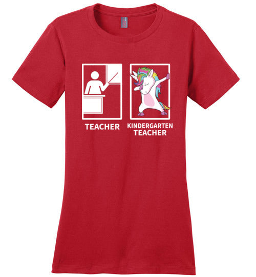 Dabbing Unicorn Kindergarten Teacher