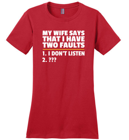 Wife Two Faults Listen Canvas
