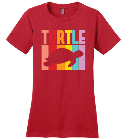 Sea Turtle Retro Canvas