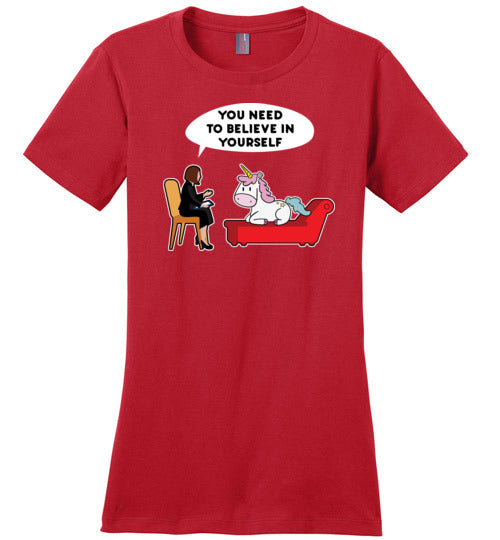 Unicorn Psychologist Believe In Yourself Canvas