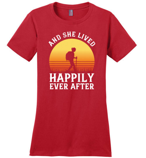 Hiking She Lived Happily Ever After Canvas