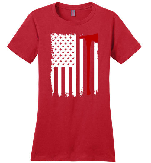 Firefighter American Flag Canvas