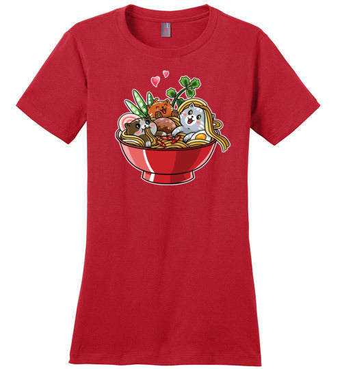 Kawaii Ramen Noodles Cats Canvas