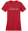Flamingo Group Wine Canvas