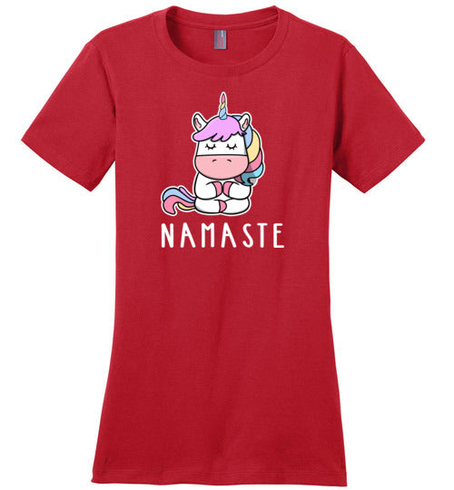 Yoga Unicorn Namaste Canvas