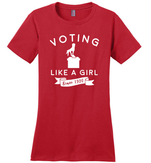 Voting Like a Girl Canvas