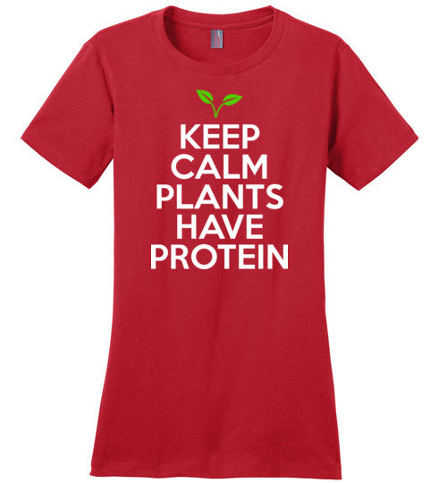 Keep Calm Plants Have Protein Canvas