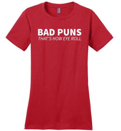 Bad Puns Eye Roll Canvas