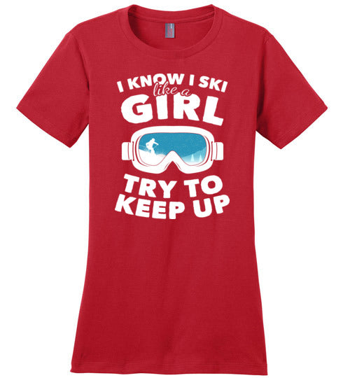 Ski Like A Girl Canvas