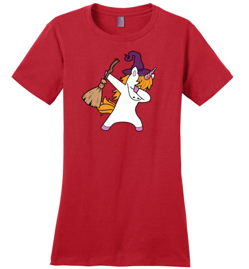 Halloween Witch Unicorn Canvas