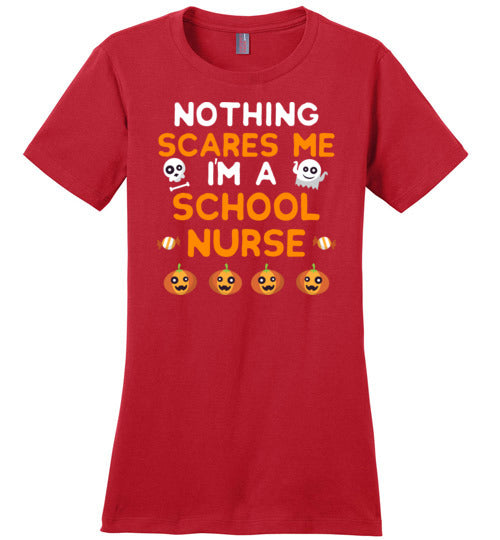 Nothing Scares Me School Nurse Canvas