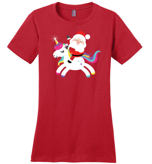 Santa Riding Unicorn