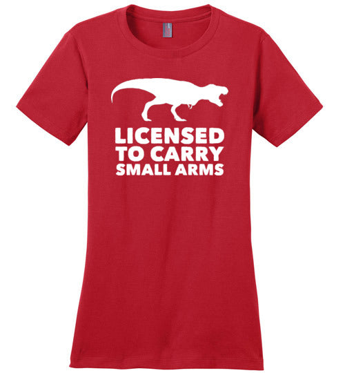 Licensed To Carry Small Arms T-Rex Canvas