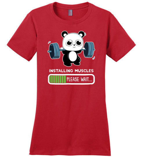 Panda Installing Muscles Gym