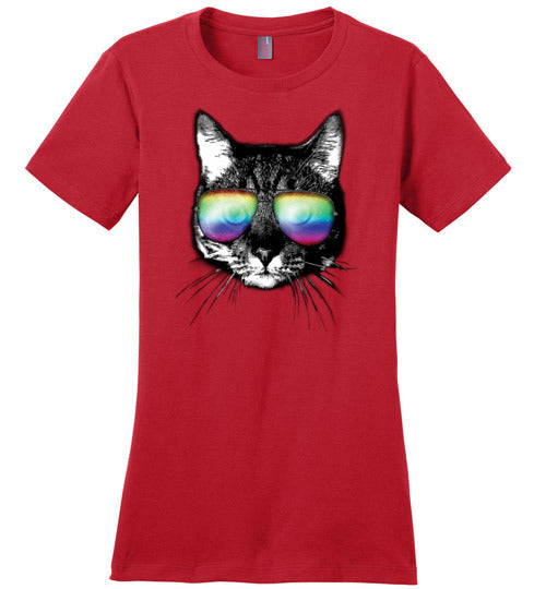 Cat Sunglasses LGBT Canvas