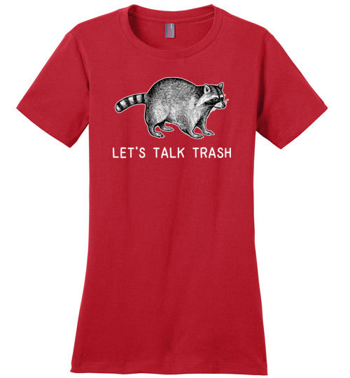 Raccoon Talk Trash Canvas