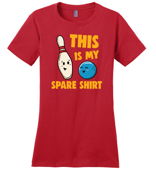 Bowling This Is My Spare Shirt Canvas