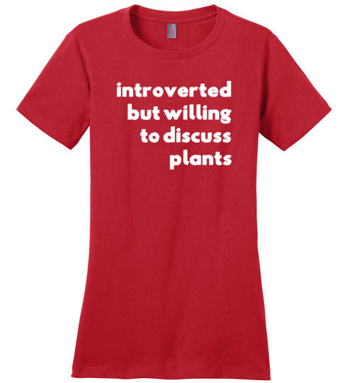 Introverted But Willing To Discuss Plants Canvas