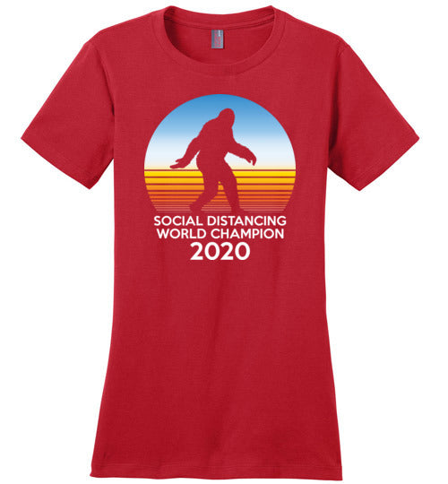 Bigfoot Social Distancing World Champion Canvas