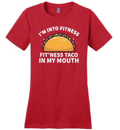 Fitness Taco In My Mouth Canvas