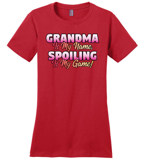 Grandma Is My Name Spoiling Is My Game Canvas