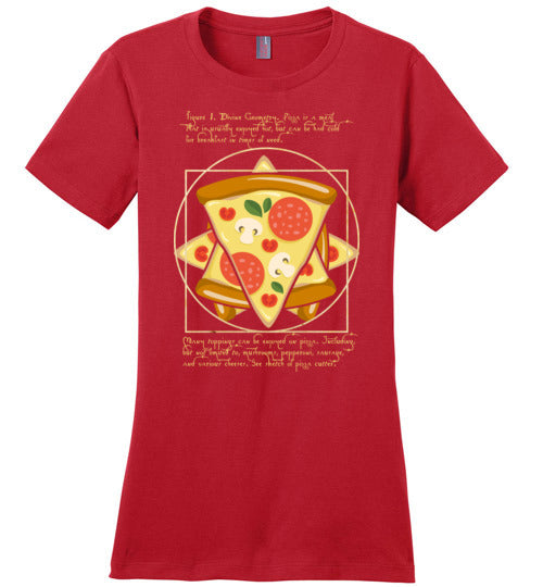 Vitruvian Pizza Canvas