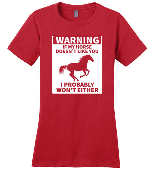 Horse Warning Canvas