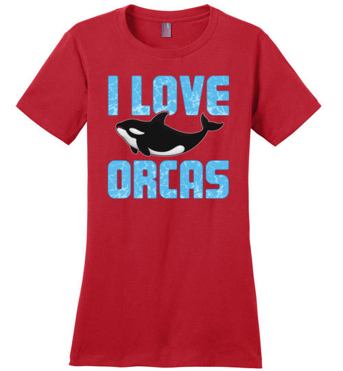 I Love Orcas Canvas