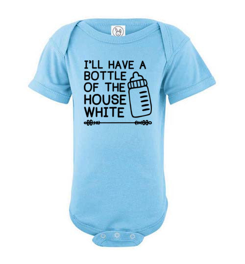 Bottle of House White Baby Bodysuit