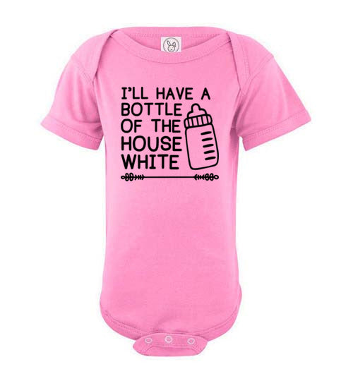 Bottle of House White Baby Bodysuit