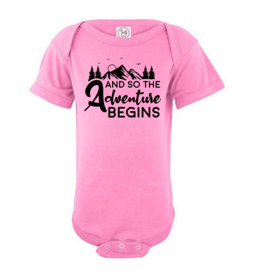 And So Adventure Begins Baby Bodysuit