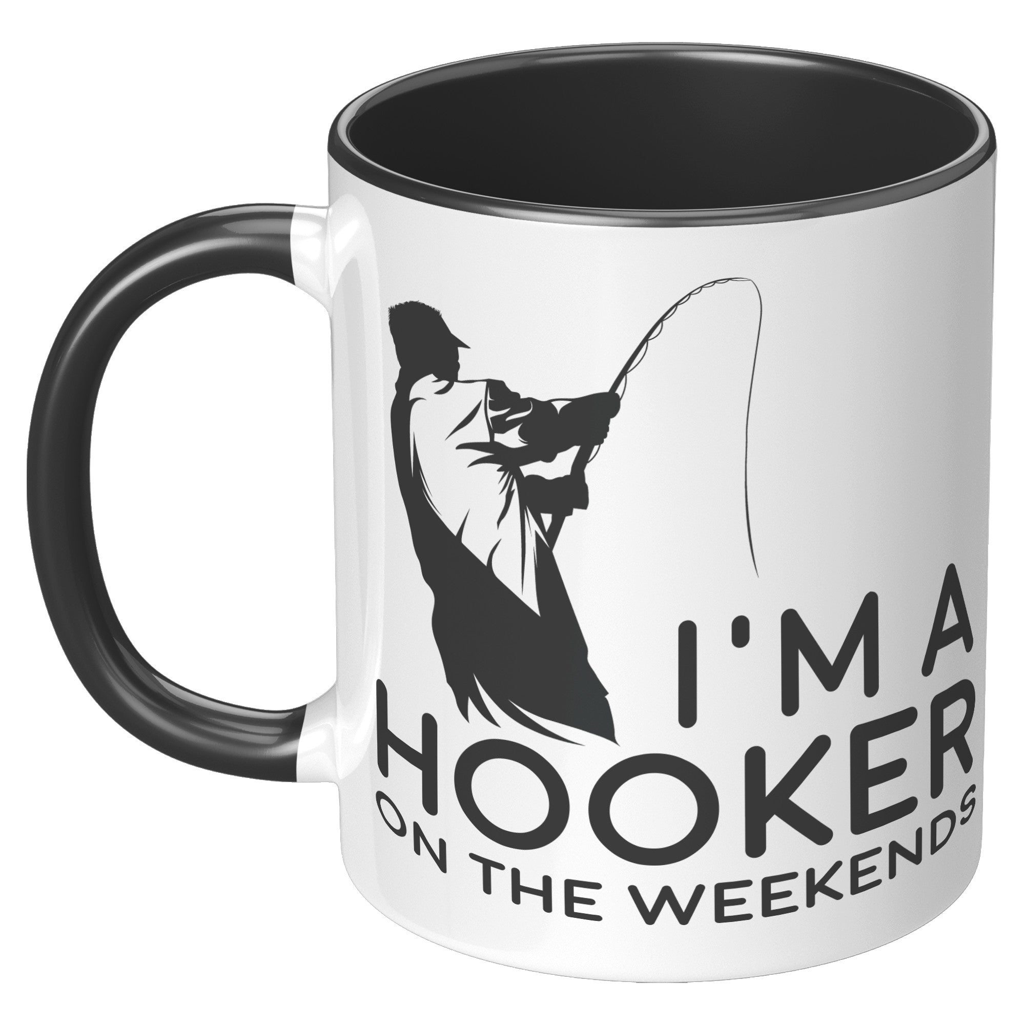 11OZ ACCENT MUG - Fishing Hooker