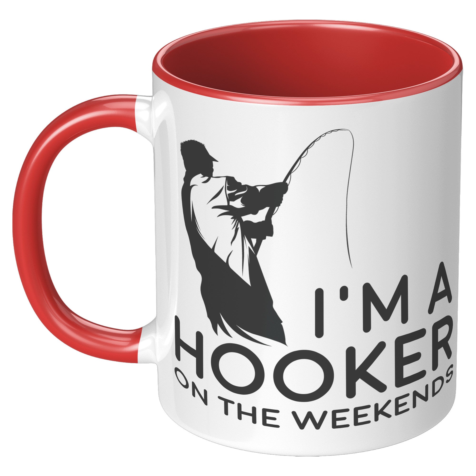 11OZ ACCENT MUG - Fishing Hooker