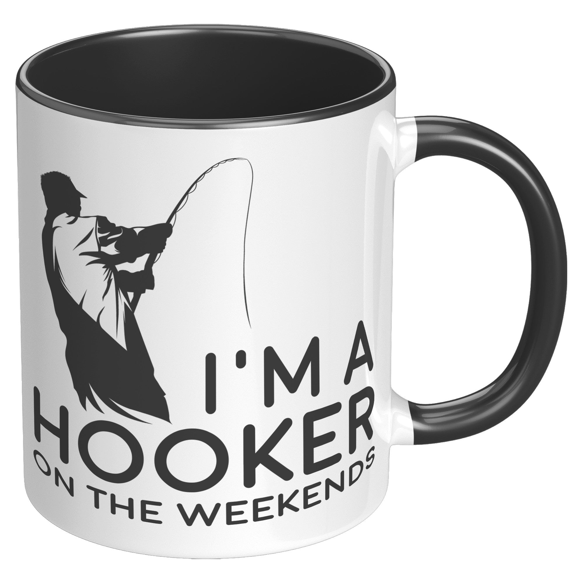 11OZ ACCENT MUG - Fishing Hooker
