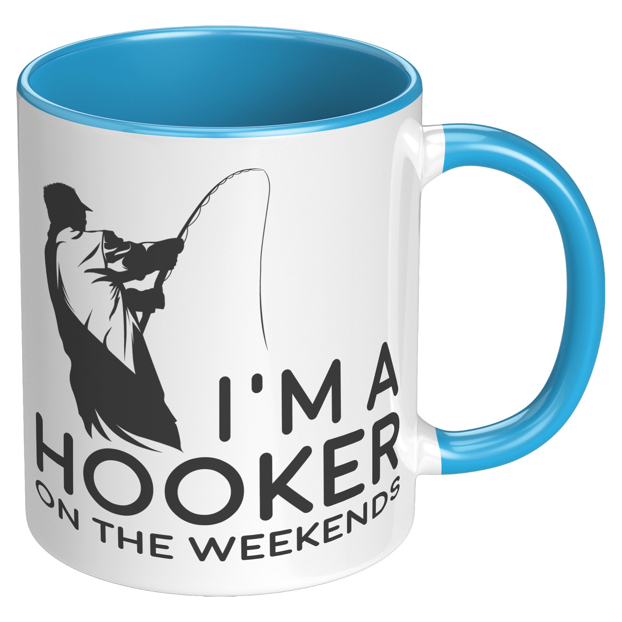 11OZ ACCENT MUG - Fishing Hooker