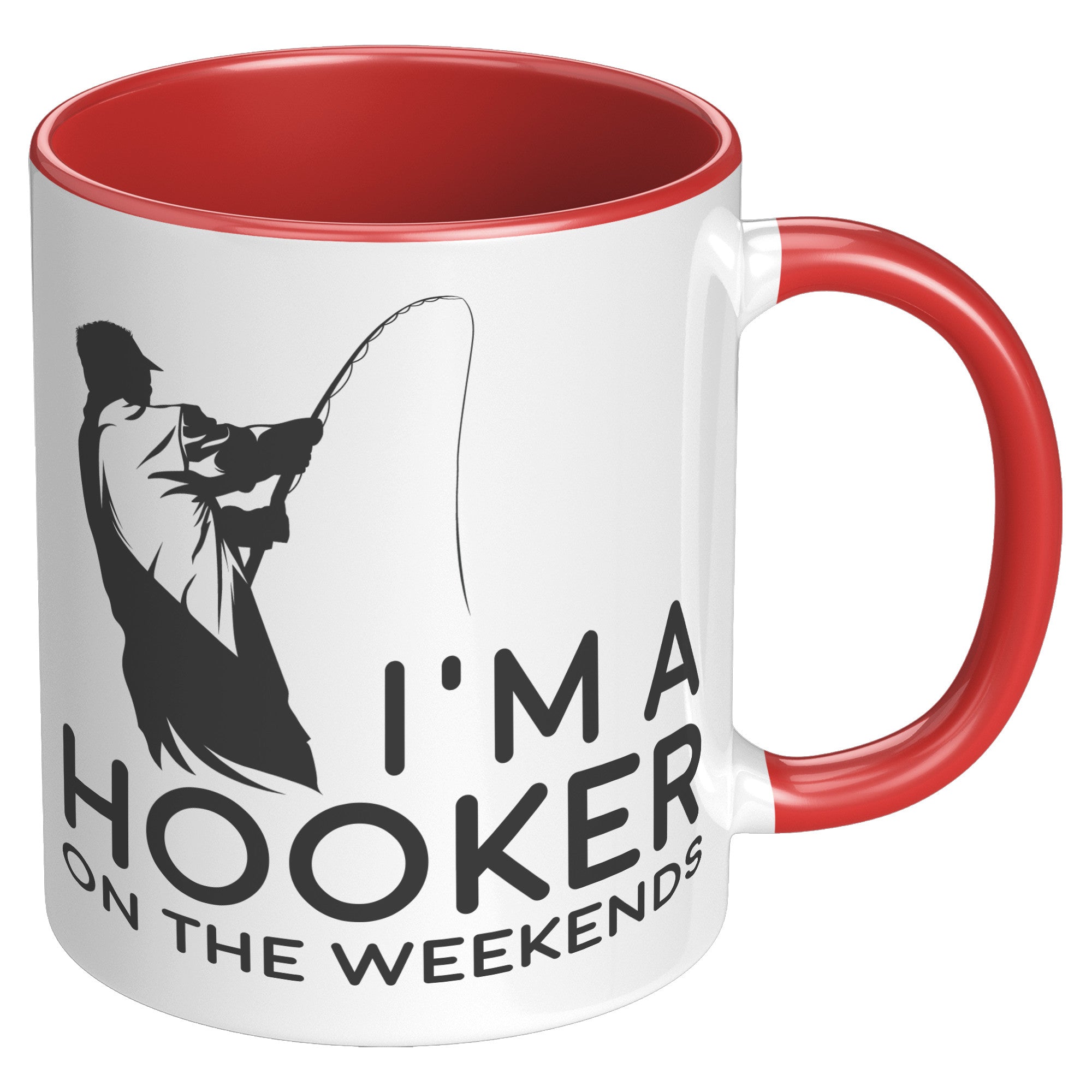 11OZ ACCENT MUG - Fishing Hooker