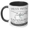 11oz Accent Mug - Auntiesaurus Jurasskicked