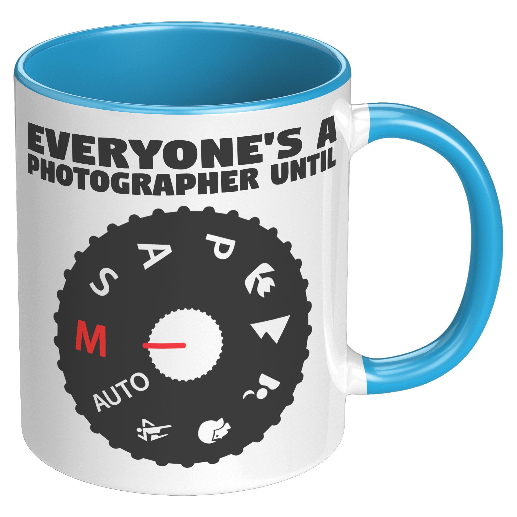 11oz Accent Mug - Everyone's a Photographer