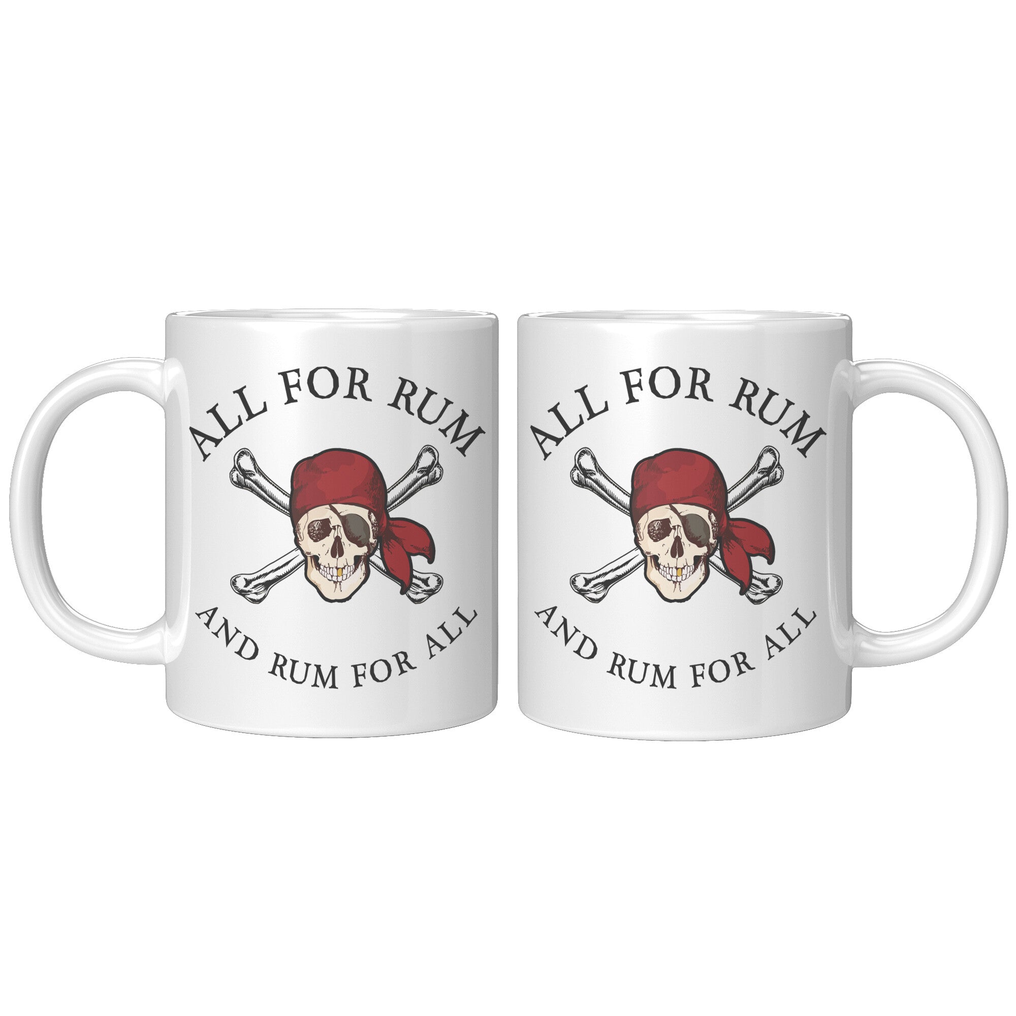 11oz Accent Mug - Pirate All For Rum