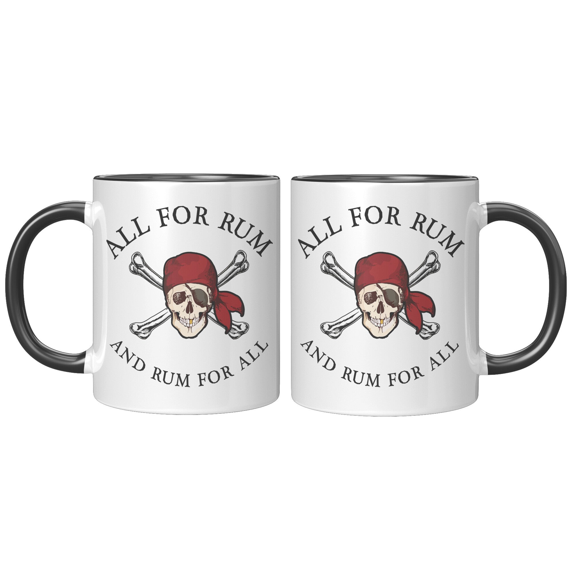 11oz Accent Mug - Pirate All For Rum