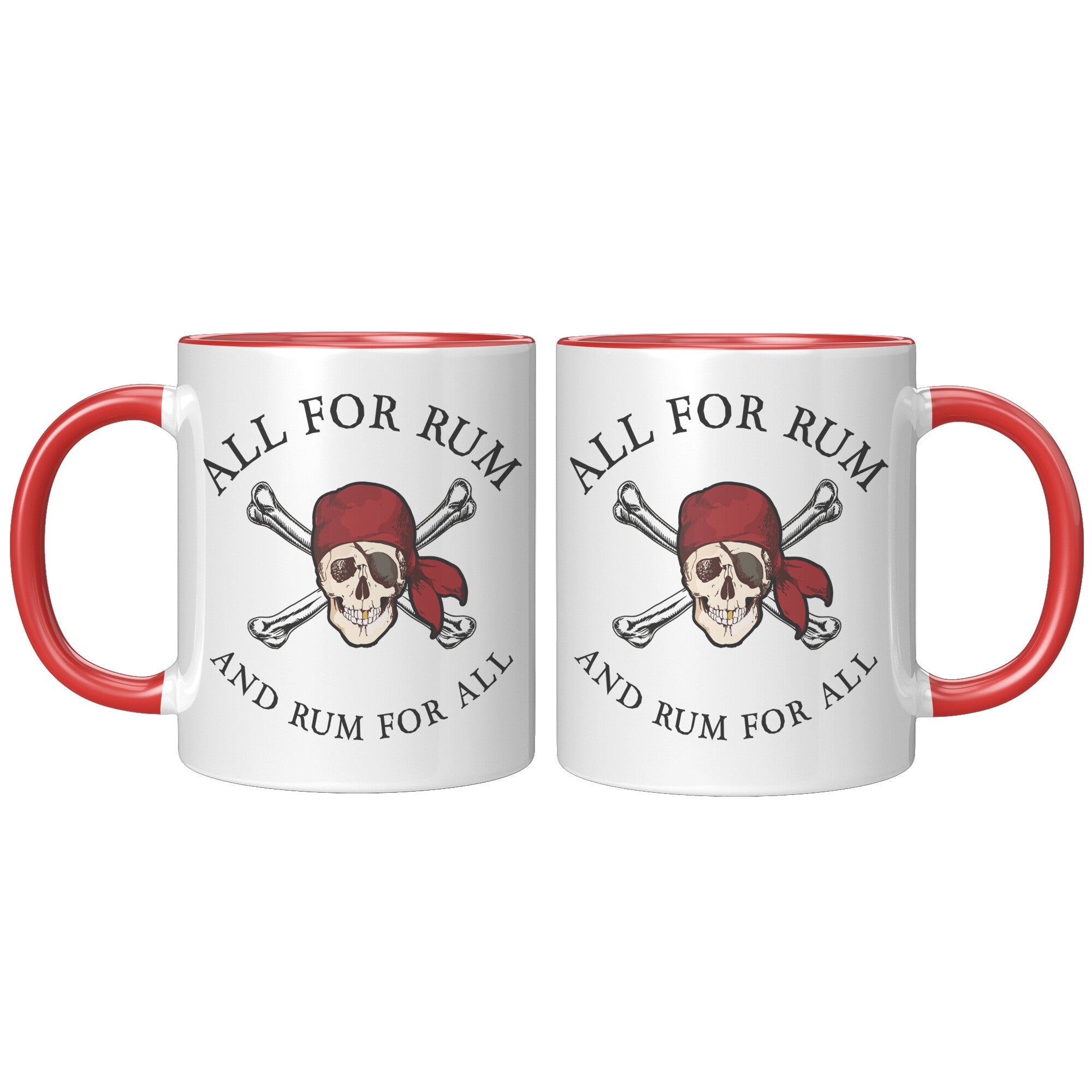 11oz Accent Mug - Pirate All For Rum